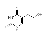 2,3-二氢-5-(2-羟基乙基)-2-硫氧代-4(1h)-嘧啶酮结构式