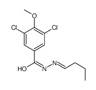 N-[(E)-butylideneamino]-3,5-dichloro-4-methoxybenzamide结构式