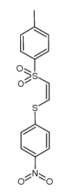 1-methyl-4-[[(Z)-2-[(4-nitrophenyl)sulfanyl]vinyl]sulfonyl]benzene结构式