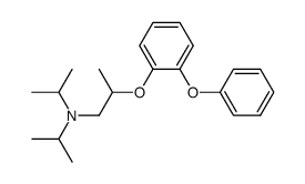 o-(α-Methyl-β-diisopropylaminoethoxy)-diphenylether Structure