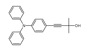 4-(4-(diphenylamino)phenyl)-2-methylbut-3-yn-2-ol Structure