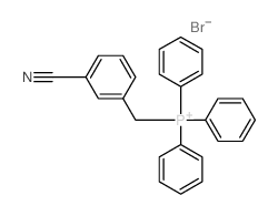 Phosphonium,[(3-cyanophenyl)methyl]triphenyl-, bromide (1:1) Structure