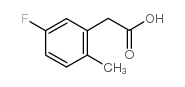 5-FLUORO-2-METHYLPHENYLACETICACID Structure