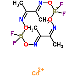 N,N',N“,N”'-(四氟硼酸盐)双[μ-(2,3-丁二酮肟)]合钴(II)结构式