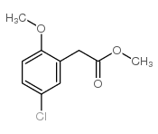 (5-氯-2-甲氧基苯基)乙酸甲酯结构式