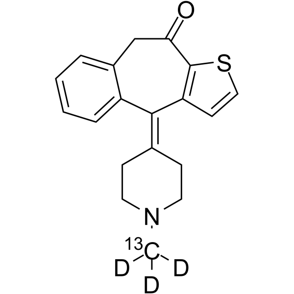 Ketotifen-13C,d3 Structure