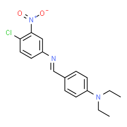 (4-chloro-3-nitrophenyl)[4-(diethylamino)benzylidene]amine Structure