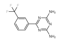 6-(3-(三氟甲基)苯基)-1,3,5-三嗪-2,4-二胺结构式