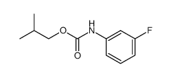 3-fluorophenylcarbamic acid 2-methylpropyl ester结构式