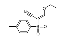 3-ethoxy-2-(4-methylphenyl)sulfonylprop-2-enenitrile Structure