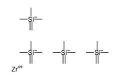 methanidyl(trimethyl)silane,zirconium(4+)结构式