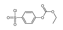 (4-chlorosulfonylphenyl) ethyl carbonate Structure