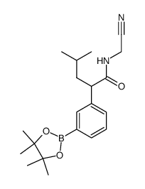 N-(cyanomethyl)-4-methyl-2-[3-(4,4,5,5-tetramethyl-1,3,2-dioxaborolan-2-yl)phenyl]pentanamide Structure