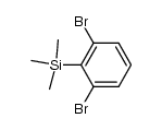 1,3-二溴-2-(三甲基甲硅烷基)苯结构式