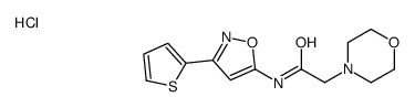 2-morpholin-4-yl-N-(3-thiophen-2-yloxazol-5-yl)acetamide hydrochloride picture