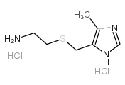 2-(((4-甲基-1H-咪唑-5-基)甲基)硫基)乙胺二盐酸盐结构式