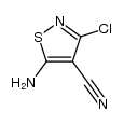 5-amino-3-chloro-4-isothiazolecarbonitrile Structure
