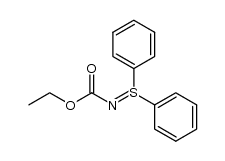 S,S-diphenyl-N-(ethoxycarbonyl)sulfilimine结构式