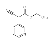2-氰基-2-吡啶-3-乙酸乙酯结构式