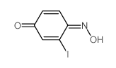 2,5-Cyclohexadien-1-one, 4-hydroxyimino-3-iodo-结构式