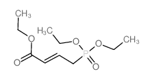 ethyl (E)-4-diethoxyphosphorylbut-2-enoate结构式