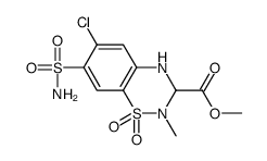 Methyl 6-chloro-2-methyl-7-sulfamoyl-3,4-dihydro-2H-1,2,4-benzoth iadiazine-3-carboxylate 1,1-dioxide Structure