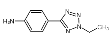 4-(2-乙基-2H-5-四唑)-苯胺结构式
