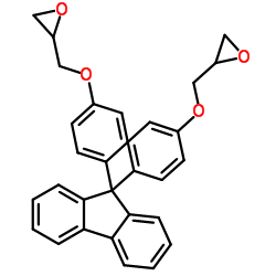 9,9-二[(2,3-环氧丙氧基)苯基]芴结构式