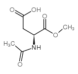N-乙酰基-L-天冬氨酸-1-甲酯结构式