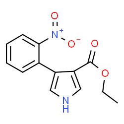 4-(2-NITROPHENYL)-1H-PYRROLE-3-CARBOXYLIC ACID ETHYL ESTER Structure