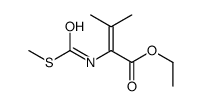 ethyl 3-methyl-2-(methylsulfanylcarbonylamino)but-2-enoate Structure