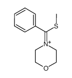 4-(methylsulfanyl-phenyl-methylene)-morpholinium Structure