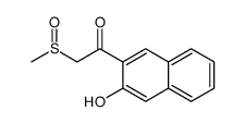 1-(3-hydroxynaphthalen-2-yl)-2-methylsulfinylethanone Structure