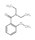 N,N-二乙基-2-甲氧基苯甲酰胺结构式