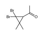 1-(2,2-dibromo-3,3-dimethylcyclopropyl)ethanone结构式
