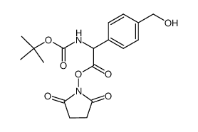 N-tert-Butoxycarbonyl-p-hydroxymethylphenylglycin-(N-hydroxysuccinimidester) Structure