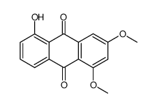 5-hydroxy-1,3-dimethoxyanthracene-9,10-dione结构式