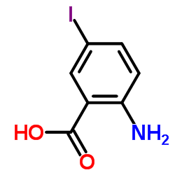 2-氨基-5-碘苯甲酸结构式