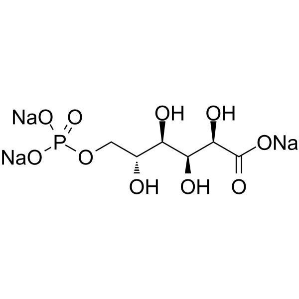 Trisodium 6-O-phosphonato-D-gluconate Structure