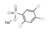 2,4,5-三氯苯磺酸钠结构式