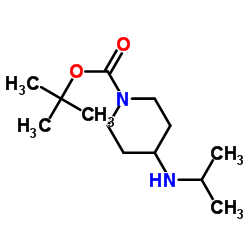 1-N-Boc-4-异丙胺哌啶结构式