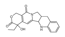 4-ethyl-4-hydroxy-1,5b,6,11,11a,12-hexahydro-4H-pyrano[3',4':6,7]indolizino[1,2-b]quinoline-3,14-dione结构式