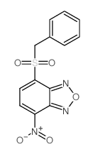4-(benzylsulfonyl)-7-(hydroxy(oxido)amino)-2,1,3-benzoxadiazole Structure