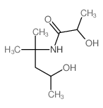 2-hydroxy-N-(4-hydroxy-2-methyl-pentan-2-yl)propanamide Structure