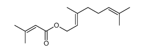 3,7-dimethyl-2,6-octadienyl 3-methylcrotonate结构式