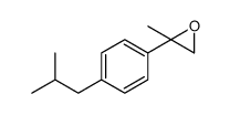2-methyl-2-[4-(2-methylpropyl)phenyl]oxirane结构式