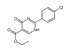 2-(4-氯苯基)-6-氧代-1,6-二氢嘧啶-5-羧酸乙酯结构式