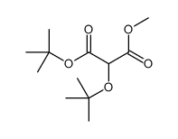 3-O-tert-butyl 1-O-methyl 2-[(2-methylpropan-2-yl)oxy]propanedioate结构式