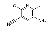 5-amino-2-chloro-6-methyl-nicotinonitrile结构式