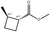 Cyclobutanecarboxylic acid, 2-methyl-, methyl ester, (1R,2R)-rel- (9CI)结构式